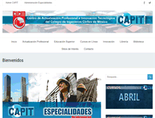 Tablet Screenshot of capit.org.mx